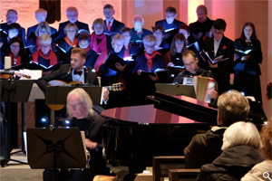 Sopran rechts, Alt und Bass