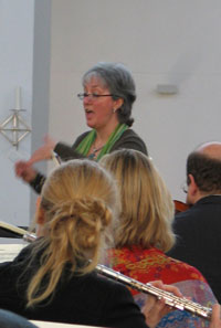 Christine Gampl und Orchesterensemble