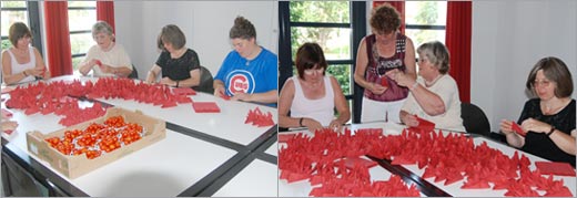 Basteln am Tischschmuck