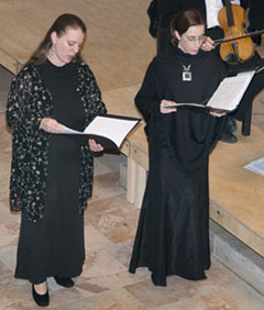 Anja Bier, Alt und Manuela Schmid, Sopran