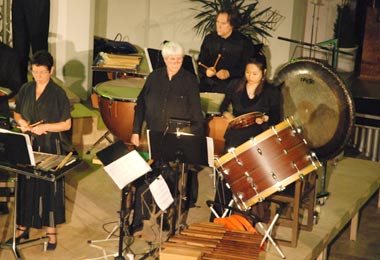 Andreas Langanki und sein Schlagwerk-Ensemble