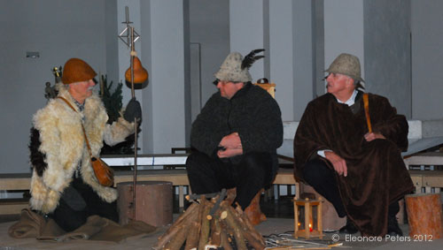 Hirten im Carl Orff Weihnachtsspiel