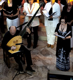 Laute und Sopran solo