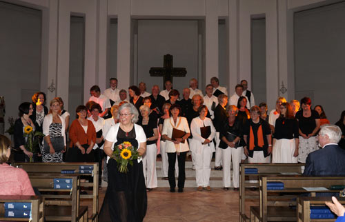 Applaus fr Christine Gampl, Konzertleitung Oratorienchor Heimstetten