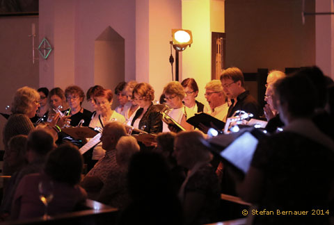 Oratorienchor Heimstetten, Nacht der Kirchen in St. Peter, unter der Empore