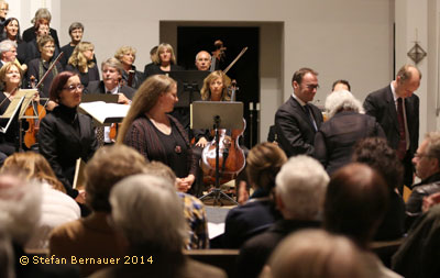 Anja Bier Alt, Markus Roberts Tenor und Thomas Ruf, Bass in St. Peter Heimstetten