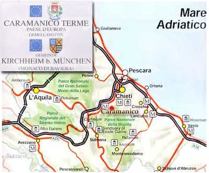 Straßenkart Abruzzen