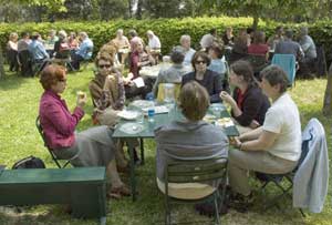 Im Garten der Kleinen Schwestern in Tre Fontane