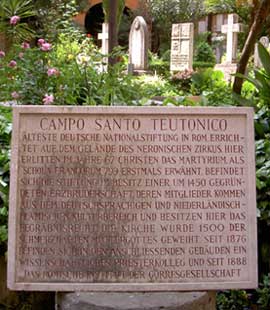 Deutscher Friedhof im Vatikan