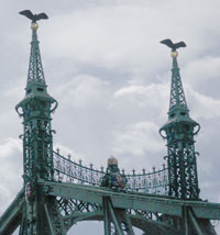 Budapest, Freiheitsbrücke Turul